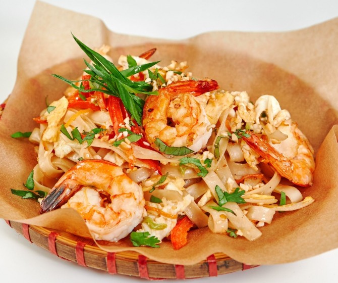 Пад Тай с креветками 