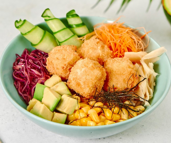 Поке с жареным тофу STANDART