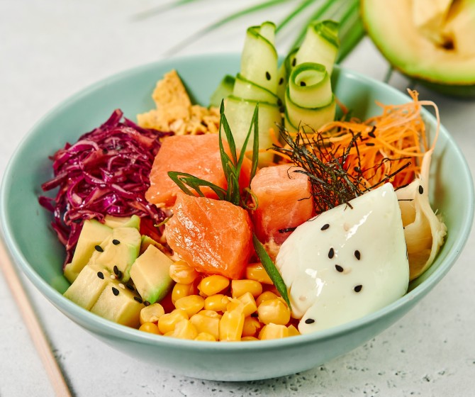 Поке с лососем STANDART