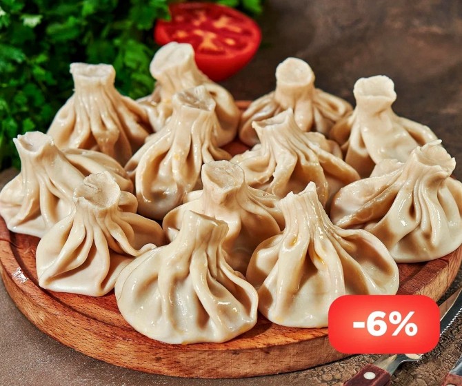 СЕТ Хинкали отварные с говядиной и свининой 10 шт.