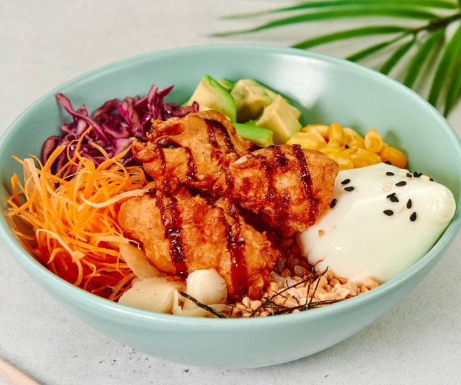 Поке с курицей терияки STANDARD